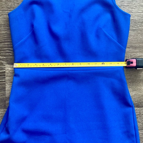 J Crew blue sleeveless dress with scalloped hem in size 4 - Picture 3 of 8